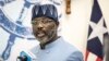 George Weah a promis d’œuvrer pour la paix et la prospérité de son pays...(Photo by JOHN WESSELS / AFP)
