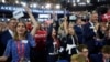 Ohio delegates react during the Republican National Convention in Milwaukee, July 15, 2024.