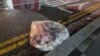 FILE - A plastic bag carrying what appeared to be trash that crossed inter-Korean border with a balloon believed to have been sent by North Korea, is pictured in Seoul, in this picture provided and released by the Defense Ministry, June 2, 2024.