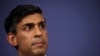 FILE - Perdana Menteri Inggris Rishi Sunak di Downing Street Nomor 9, London, 13 Juli 2023.