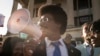 Expelled State Rep. Justin Pearson, D-Memphis, delivers remarks outside the state Capitol, Apr. 10, 2023, in Nashville, Tenn. 