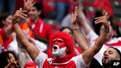 Fans cheer their Turkey's team prior a quarterfinal match between the Netherlands and Turkey at the Euro 2024 soccer tournament in Berlin, July 6, 2024.