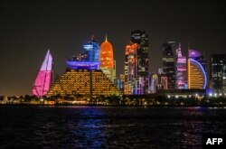 Cakrawala Doha pada 28 November 2022. (Foto: AFP/Ina Fassbender)