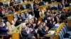 FILE - Delegations applaud after the UN General Assembly voted in favor of a resolution upholding Ukraine's territorial integrity and calling for a cessation of hostilities after Russia's invasion, Feb. 23, 2023, at United Nations headquarters.