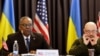 Міністр оборони США Ллойд Остін та український міністр оборони Олексій Резніков на нараді «Контактної групи з оборони України» в Німеччині на американській авіабазі Рамштайн 21 квітня 2023 р. Y-USA