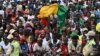 La junte conduite par le général Mamadi Doumbouya a interdit toutes les manifestations en 2022. (Photo by CELLOU BINANI / AFP)