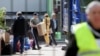 Items are loaded onto a truck as people leave the building of the Russian embassy school in Warsaw, Poland, April 29, 2023. (Kuba Atys/Agencja Wyborcza.pl via Reuters)