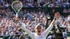 Barbora Krejcikova of the Czech Republic celebrates after defeating Jasmine Paolini of Italy in the women's singles final at the Wimbledon tennis championships in London, July 13, 2024. 