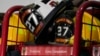 Helmets rest on the locker of firefighter Corey Comperatore at the Buffalo Township Fire Company 27, in Buffalo Township, Pennsylvania, July 14, 2024.