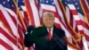 FILE - US President Donald Trump arrives to speak at a rally in Washington, Jan. 6, 2021.