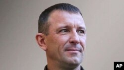 FILE - Maj. Gen. Ivan Popov, who was commander of Russia's 58th Guards Combined Arms Army, is seen at an undisclosed location in this photo released by Russian Defense Ministry Press Service on June 8, 2023.