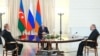 İlham Əliyev, Vladimir Putin və Nikol Paşinyan (Foto Azərbaycan Prezidentinin rəsmi saytınındır)