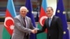 Ceyhun Bayramov və Jozep Borrel (Foto Azərbaycan Xarici İşlər Nazirliyinindir)