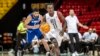 Jean Jacques of the Rwanda Energy Group dribbles the ball during the game against the US Monastir.(Photo by Pape Emir/NBAE via Getty Images)