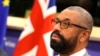 Perdana Menteri Inggris James Cleverly saat menghadiri pertemuan di Parlemen Eropa di Brussels, Belgia, 3 Juli 2023. (Foto: Virginia Mayo/AP Photo)