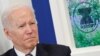 Presiden AS Joe Biden berpartisipasi dalam KTT ASEAN secara virtual dari Gedung Putih, Washington, pada 26 Oktober 2021. (Foto: Reuters/Jonathan Ernst)