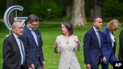 Міністри закордонних справ "Групи семи" провели засідання в Німеччині, фото 13 травня (Kay Nietfeld/DPA via AP, Pool)