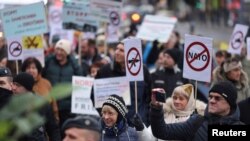 Проросійський протест у Кельні, 4 грудня 2022 року. Reuters, Stringer