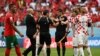 Milieu ya Croatie #10 Luka Modric apesi mbote na mobeti piololo na suka ya match ya groupe F ya Mondial Qatar 2022 na Marco na stade Al Khor, Doa, 23 novembre 2022. (Photo OZAN KOSE / AFP)