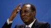 Le président Idriss Deby Itno participe à une conférence de presse avec la chancelière allemande Angela Merkel à l'issue d'un entretien à la chancellerie de Berlin, le 12 octobre 2016.