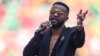 Fally Ipupa azo' yemba na bofungwami ya CAN 2021 (Coupe d'Afrique des nations) na stade Olembe, Yaounde, Cameroun, 9 janvier 2022 