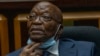 L'ancien président sud-africain Jacob Zuma siège à la Haute Cour de Pietermaritzburg, en Afrique du Sud, le 31 janvier 2022. (AP Photo/Jerome Delay,Pool)