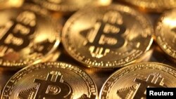 Representación de la criptomoneda bitcóin.