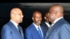 Vidye Tshimanga (G), mopesi toli ya lokumu ya mokoniz ya mboka Félix Tshisekedi na mambi ma mayele, na mokonzi ya mboka Félix Tshisekedi na Kinhsasa, RDC, 2 aout 2019. Instagram Vidye Tshimanga) 