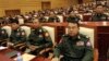 ပြည်သူ့လွှတ်တော် တက်ရောက်လာကြသော စစ်တပ်ကိုယ်စားပြု ညီလာခံကိုယ်စားလှယ်များ။