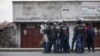 Affrontements entre la police nationale congolaise et des manifestants le 28 décembre 2018 à Majengo, à Goma, dans la province du Nord-Kivu.