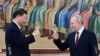 Presiden Rusia Vladimir Putin dan Presiden China Xi Jinping menghadiri resepsi di Kremlin di Moskow, Rusia 21 Maret 2023. (Foto: via Reuters)