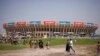 Bato bazali koleka pene na Stade des martyrs, Kinshasa, 28 janvier 2016.