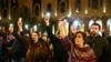 Акция протеста у здания парламента Грузии в связи с отказом властей от конституционной реформы. Тбилиси. 14 ноября 2019 г.
