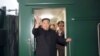 Pemimpin Korea Utara Kim Jong Un melambaikan tangannya saat menaiki kereta dari Pyongyang untuk berkunjung ke Rusia pada 10 September 2023. (Foto: KCNA via KNS/AFP)