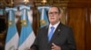 El presidente de Guatemala, Alejandro GIammattei, durante un mensaje a la nación difundido el 29 de agosto de 2023.