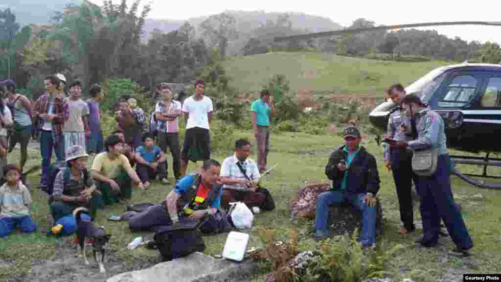 ပျောက်ဆုံးရဟတ်ယာဉ်က ၁ ဦး အသက်ရှင် ပြန်လည်တွေ့ရှိ (ဓာတ်ပုံ - ထူးဖောင်ဒေးရှင်း)
