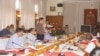 ပြည်ထောင်စုငြိမ်းချမ်းရေးဖော်ဆောင်ရေးလုပ်ငန်းကော်မတီ UPWC က ဒုဥက္ကဋ္ဌတွေဖြစ်တဲ့ ဦးအောင်မင်းနဲ့ဦးသိန်းဇော်တို့နဲ့အဖွဲ့ ဝ နဲ့ မိုင်းလားလက်နက်ကိုင်အဖွဲ့တွေနဲ့ ကျိုင်းတုံမြို့မှာ တွေ့ဆုံစဉ်။ (ဓာတ်ပုံ- MOI)