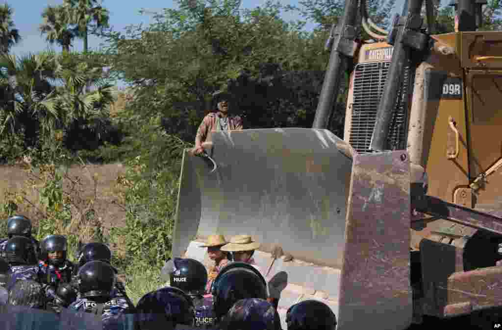 Myanmar Mine Protest