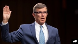 Джозеф Мегуаєр під час свідчень в Сенаті США у 2018 році