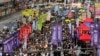  香港民主派人士7月1号举行年度游行