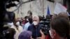 Presiden Kuba Miguel Diaz-Canel berbicara kepada awak media dalam sebuah kesempatan di San Antonio de los Banos, Kuba, pada 11 Juli 2021. (Foto: Reuters/Alexandre Meneghini)