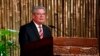 ဂျာမန်သမ္မတ Joachim Gauck ရန်ကုန်တက္ကသိုလ်မှာ မိန့်ခွန်းပြောကြားစဉ်။