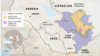 FILE - A map of Nagorno-Karabakh region, disputed by Armenia and Azerbaijan.