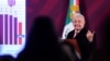 El presidente mexicano Andrés Manuel López Obrador habla durante su habitual conferencia de prensa en la que pidió que se respete el resultado de las elecciones presidenciales de Guatemala para evitar "conflictos". En Ciudad de México, el 13 de diciembre de 2023.