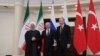 Rusiya prezidenti Vladimir Putin, İran prezidenti Həsən Ruhani və Türkiyə prezidenti Tayyib Ərdoğan 