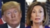 သမ္မတ Donald Trump နဲ့ ဒီမိုကရက် လွှတ်တော် အမတ် Nancy Pelosi