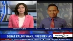 Laporan Langsung VOA untuk Metro TV: Jelang Debat Cawapres AS
