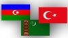 Azərbaycan-Türkmənistan-Türkiyə bayraqları (Arxiv foto, mənbə VOA)