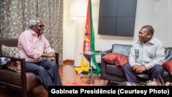 Afonso Dhlakama e Filipe Nyusi(Foto de Arquivo)