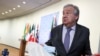 Sekretaris Jenderal PBB Antonio Guterres berbicara kepada wartawan di markas PBB di New York, pada 1 Februari 2022. (Foto: Reuters/Andrew Kelly) 